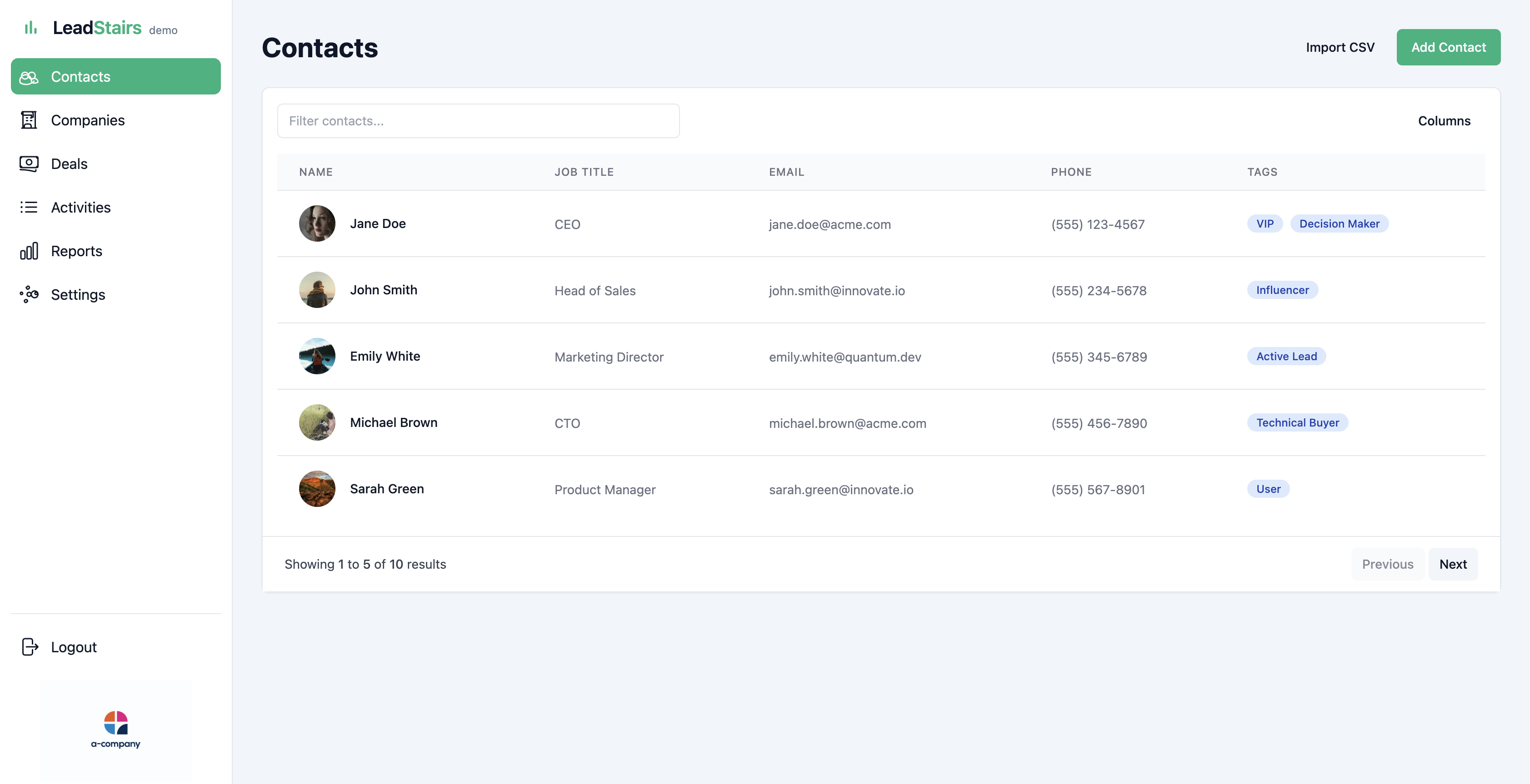 LeadStairs App Preview